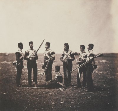 Men of the 68th (Durham) Regiment of Foot (Light Infantry) from an Album of 52 Photographs Associated with the Crimean War, 1855 by Roger Fenton